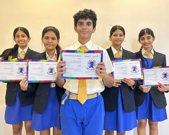 Our students participated in The Happy Place — a beautiful initiative by Aditya Birla World Academy 
